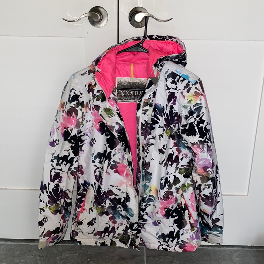 Multi colored winter coat